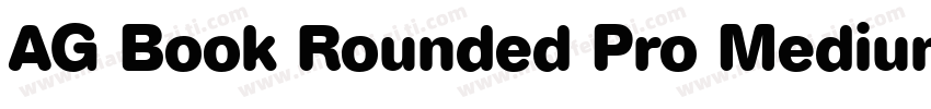 AG Book Rounded Pro Medium字体转换